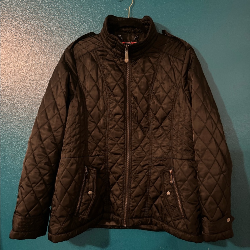 Like New Vince Camuto Black Quilted Jacket